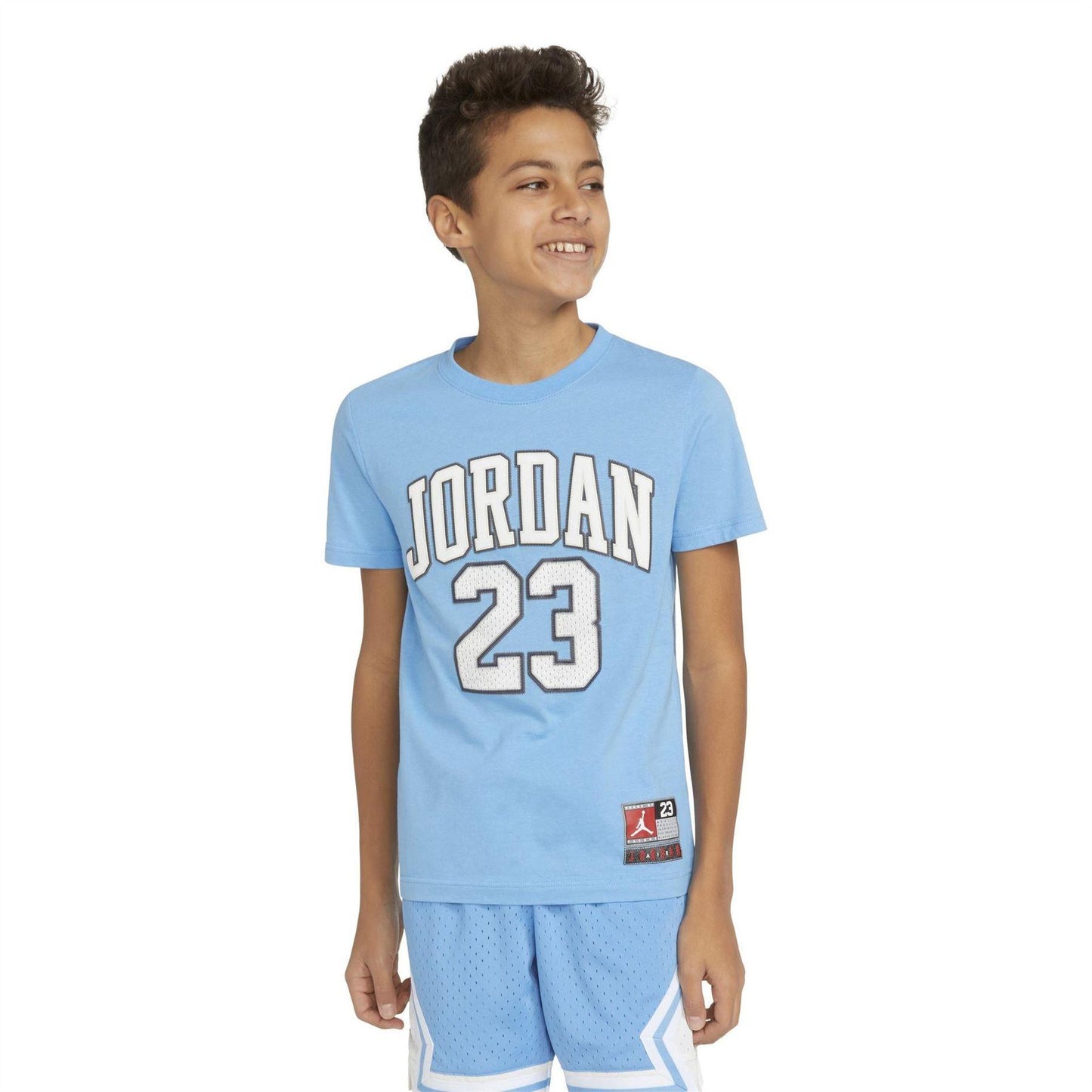 University Blue - Pack Shot - Nike Childrens-Kids Air Jordan 23 Cotton T-Shirt