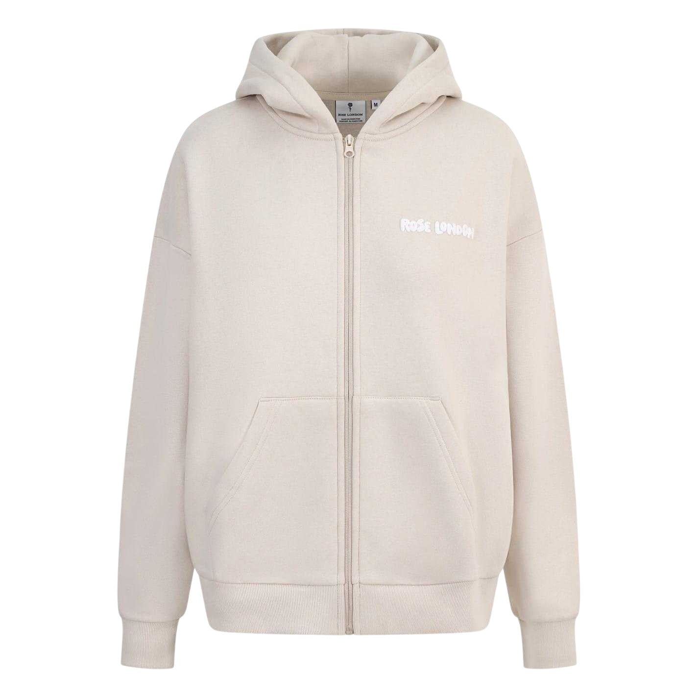 Summer Sand - Front - Rose London Womens-Ladies Long-Sleeved Full Zip Hoodie