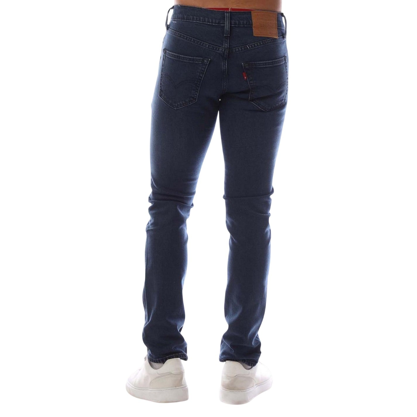 Dark Blue - Back - Levis Mens 511 5 Pockets Slim Jeans