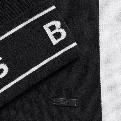 Black - Lifestyle - Hugo Boss Ulfino Hat And Scarf Set