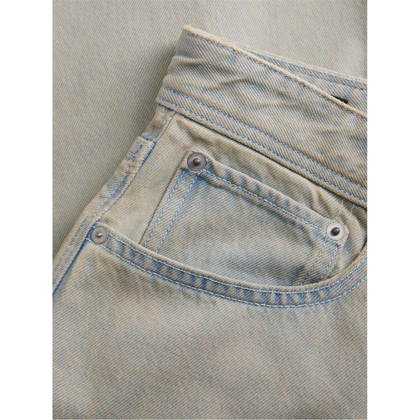 Blue Denim - Side - Jack And Jones Mens Relaxed Wide Leg Jeans