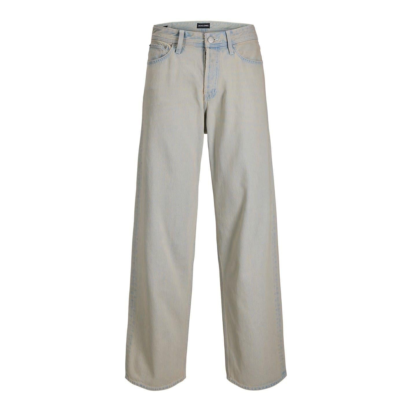 Blue Denim - Front - Jack And Jones Mens Relaxed Wide Leg Jeans
