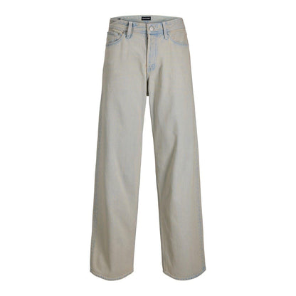 Blue Denim - Front - Jack And Jones Mens Relaxed Wide Leg Jeans