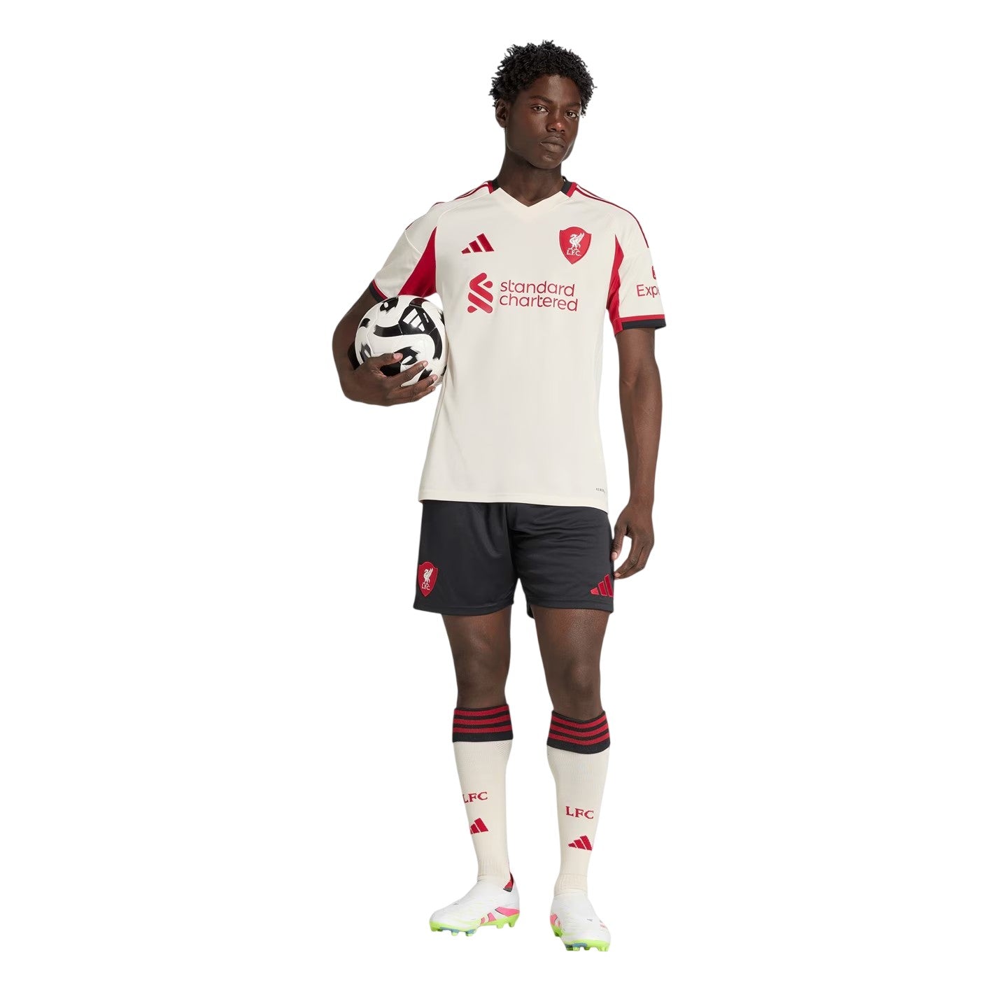 Black - Pack Shot - Adidas Unisex Adult 25-26 Liverpool FC Away Shorts