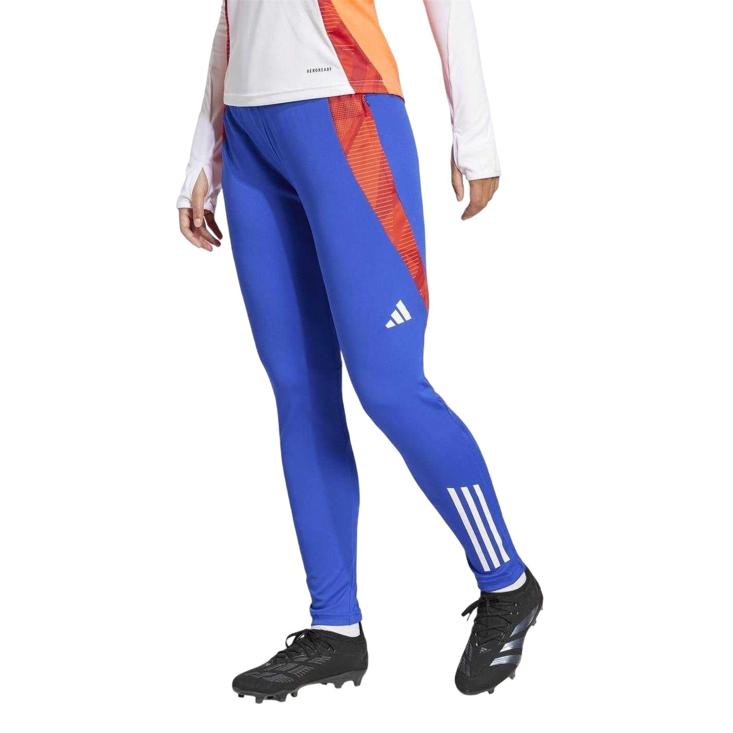 Lucid Blue - Pack Shot - Adidas Womens-Ladies Tiro 24 Slim Tracksuit Bottoms