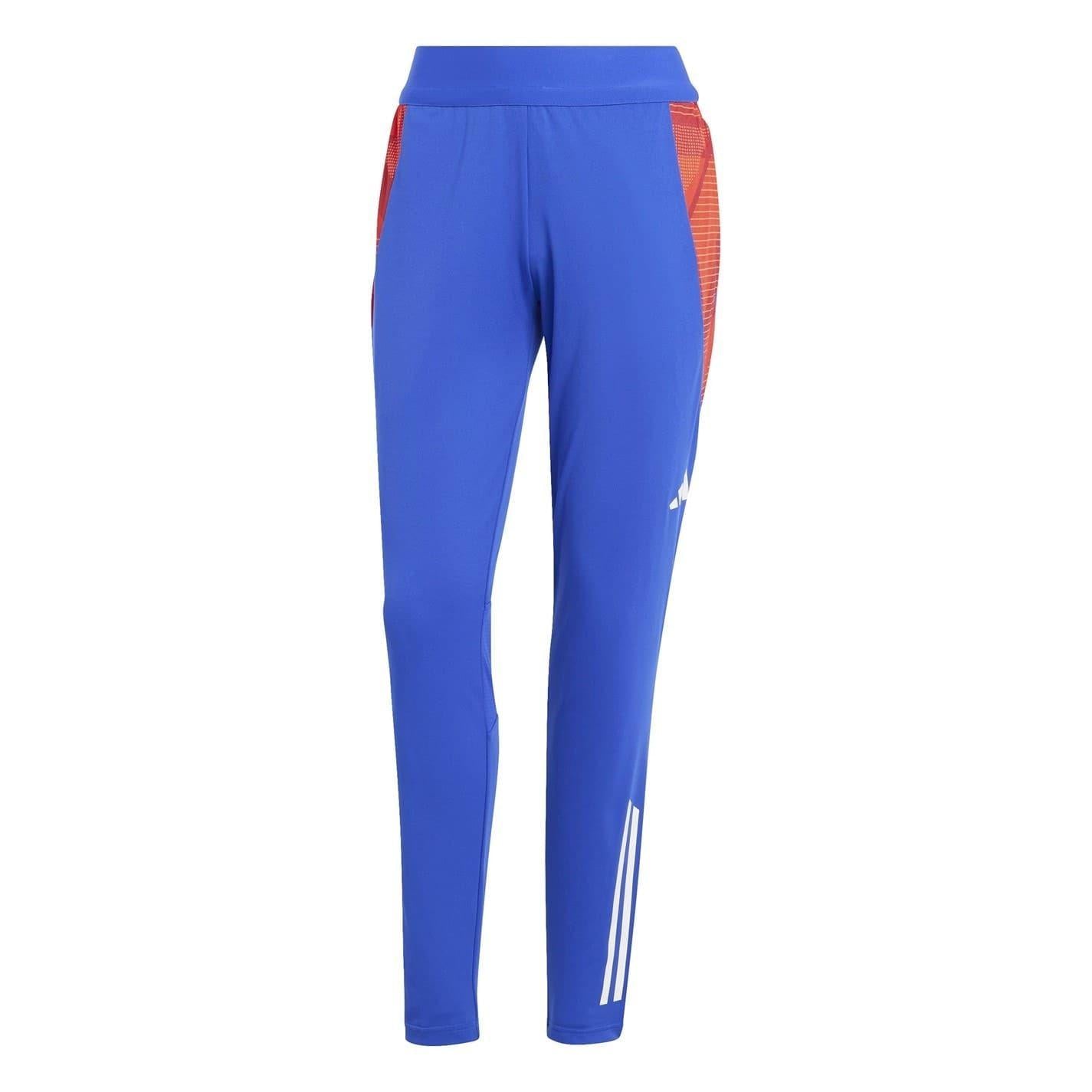 Lucid Blue - Front - Adidas Womens-Ladies Tiro 24 Slim Tracksuit Bottoms