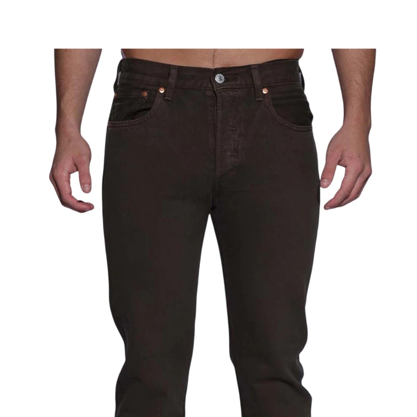Black - Side - Levis Mens Motion 5 Pockets Straight Leg Jeans