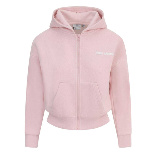 Pink - Front - Rose London Childrens-Kids Full Zip Hoodie