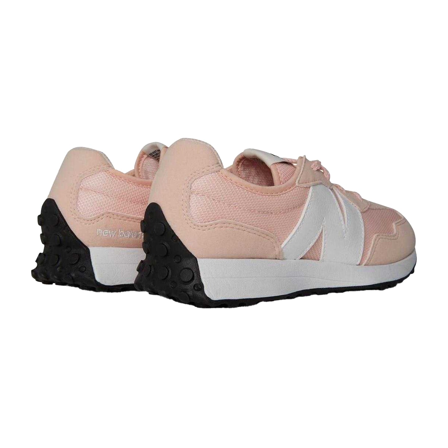 Pink - Back - New Balance Childrens-Kids 327 Mesh Running Trainers