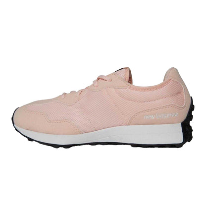 Pink - Side - New Balance Childrens-Kids 327 Mesh Running Trainers