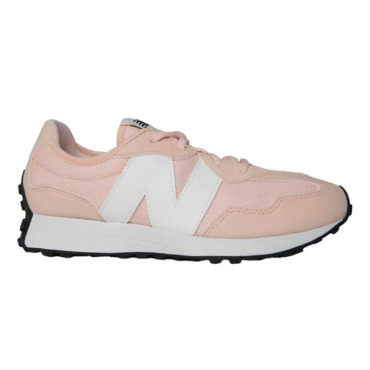 Pink - Front - New Balance Childrens-Kids 327 Mesh Running Trainers