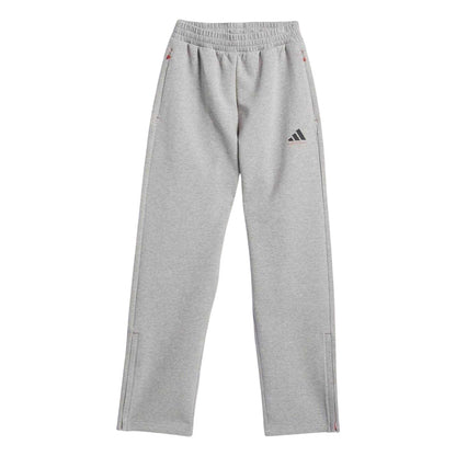 Grey Heather Marl - Front - Adidas Mens Tracksuit Bottoms