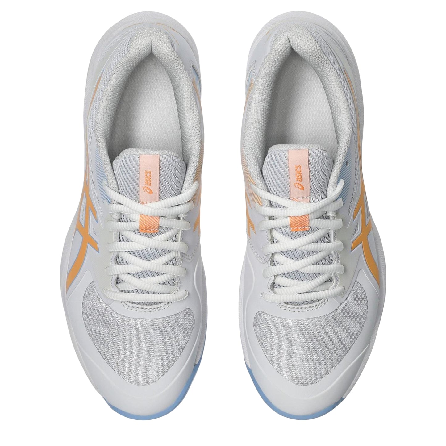 White-Orange-Glow - Lifestyle - Asics Womens-Ladies Gel Game Trainers