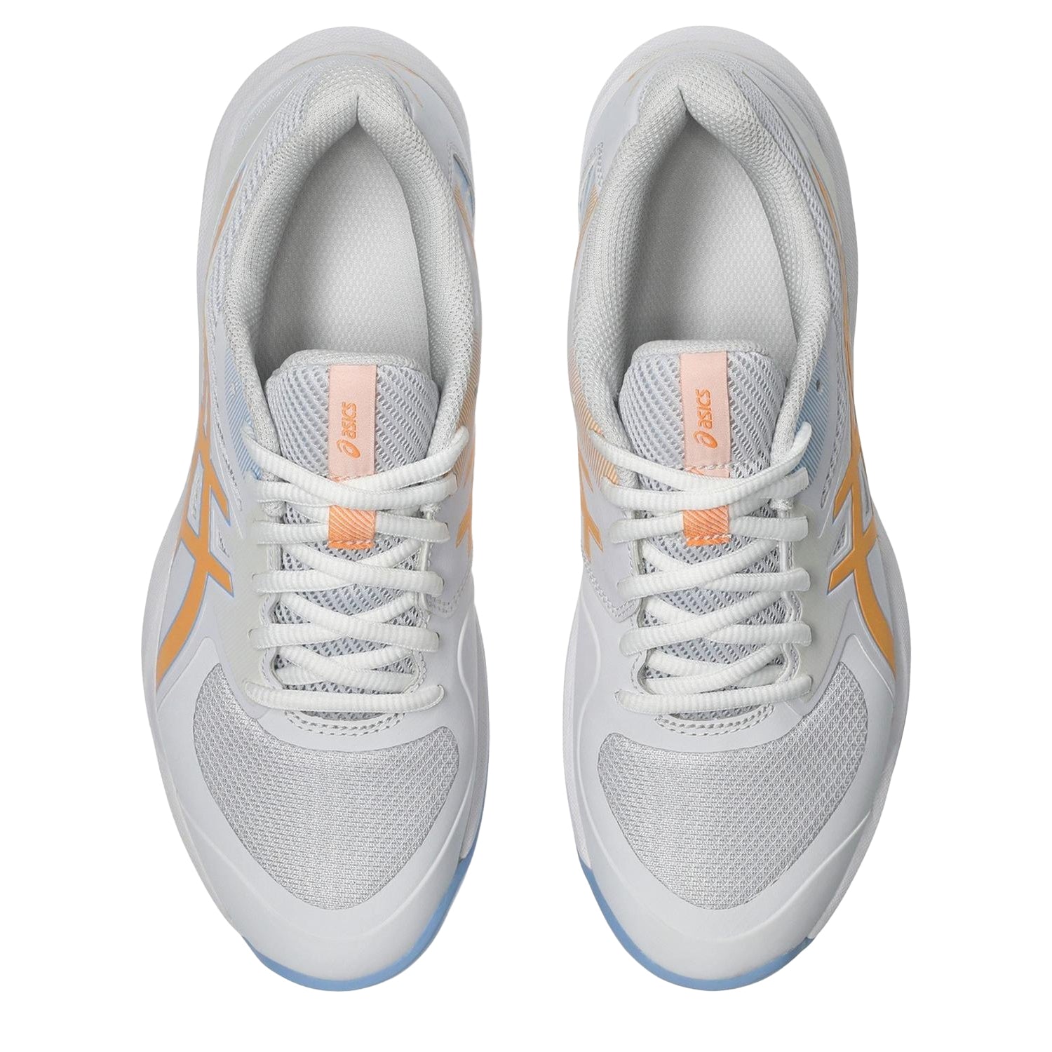 White-Orange-Glow - Lifestyle - Asics Womens-Ladies Gel Game Trainers