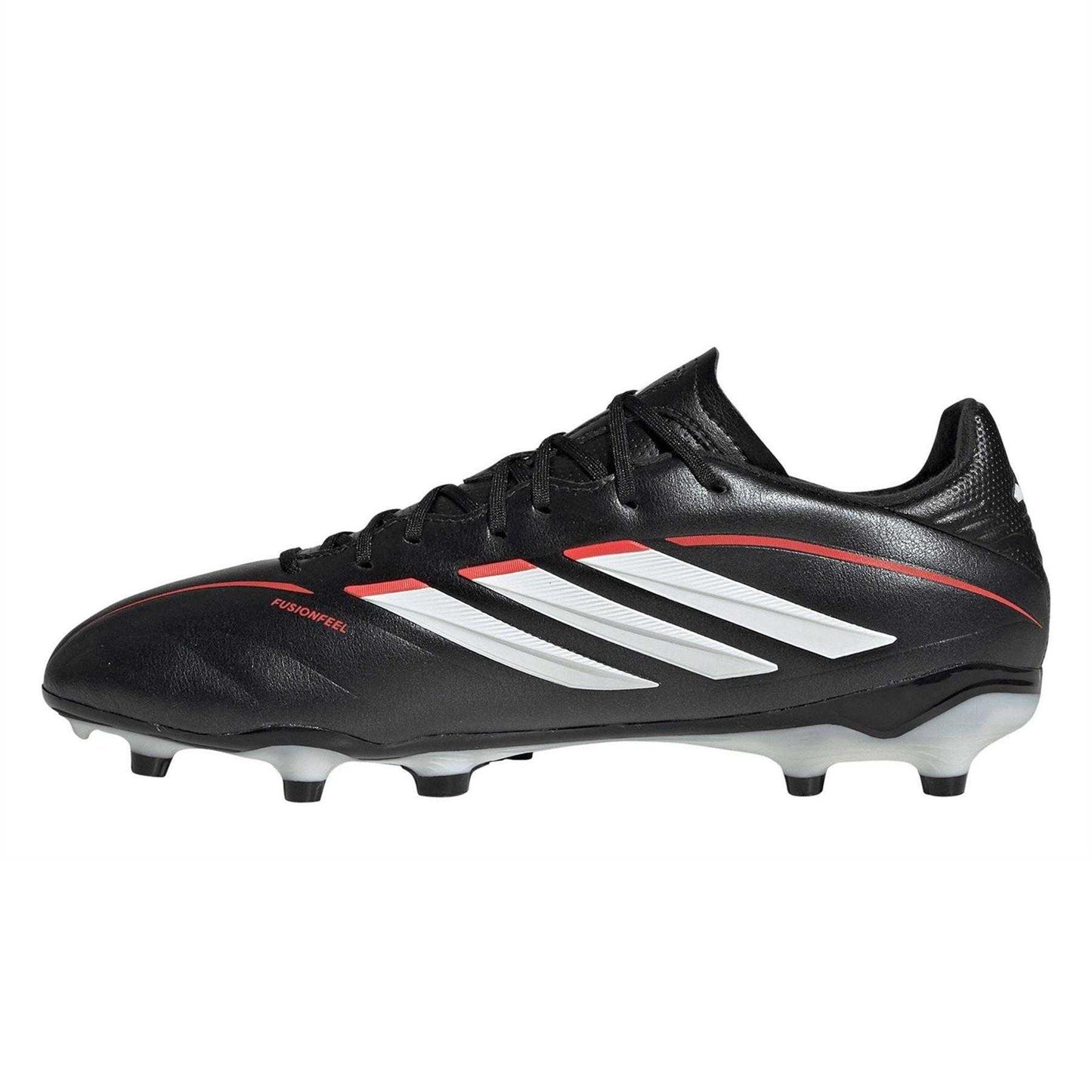 Black-Red - Side - Adidas Womens-Ladies Copa Pure IV League Firm Ground Football Boots