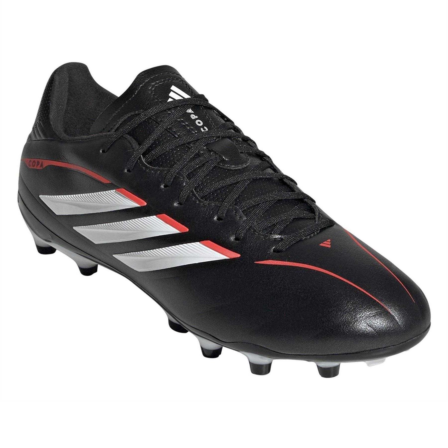 Black-Red - Pack Shot - Adidas Womens-Ladies Copa Pure IV League Firm Ground Football Boots