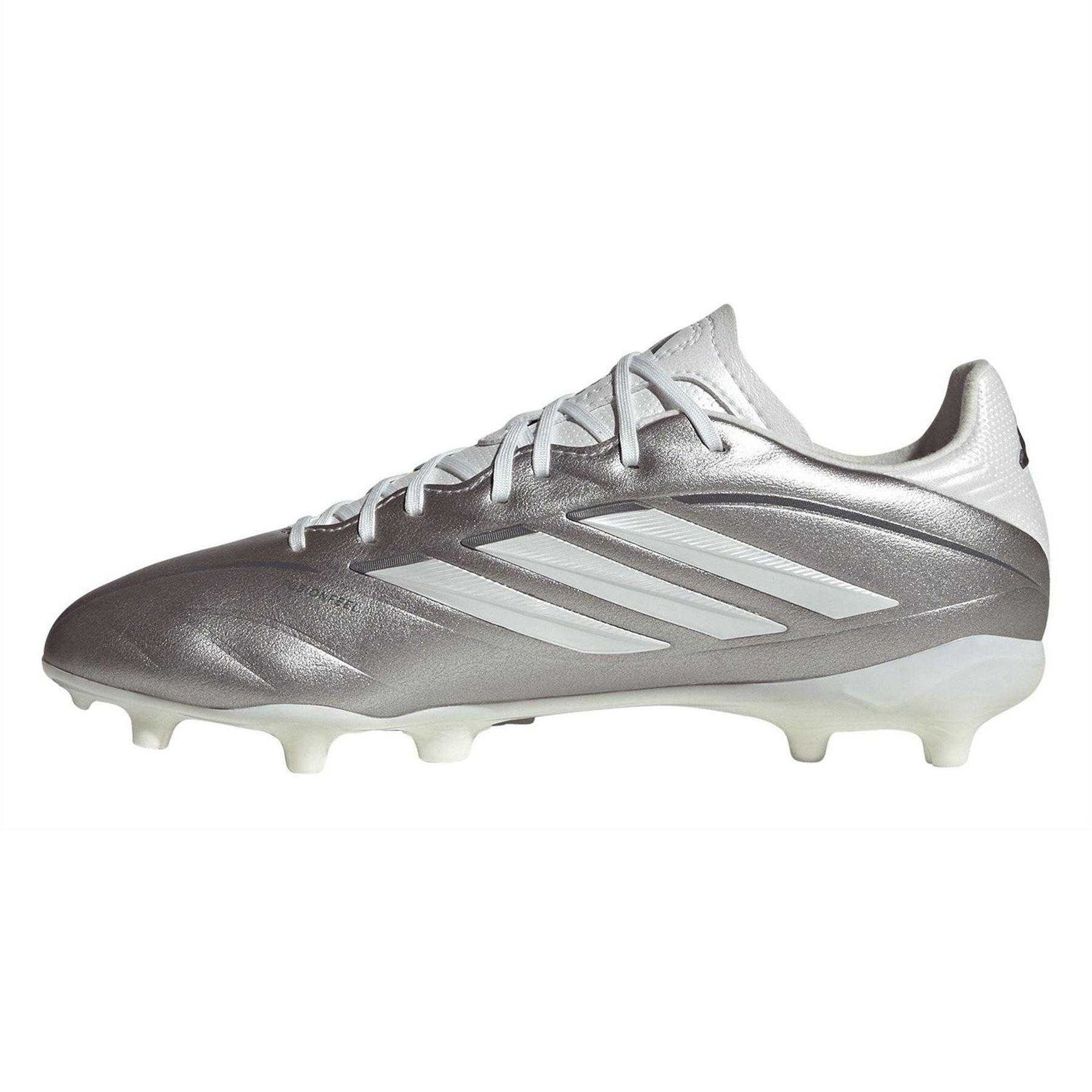 Silver - Side - Adidas Womens-Ladies Copa Pure IV League Firm Ground Football Boots