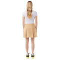 Beige - Back - Lacoste Womens-Ladies Short Cotton Pleated Skirt