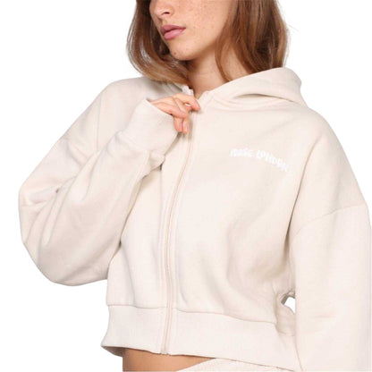Summer Sand - Side - Rose London Womens-Ladies Graphic Print Crop Hoodie