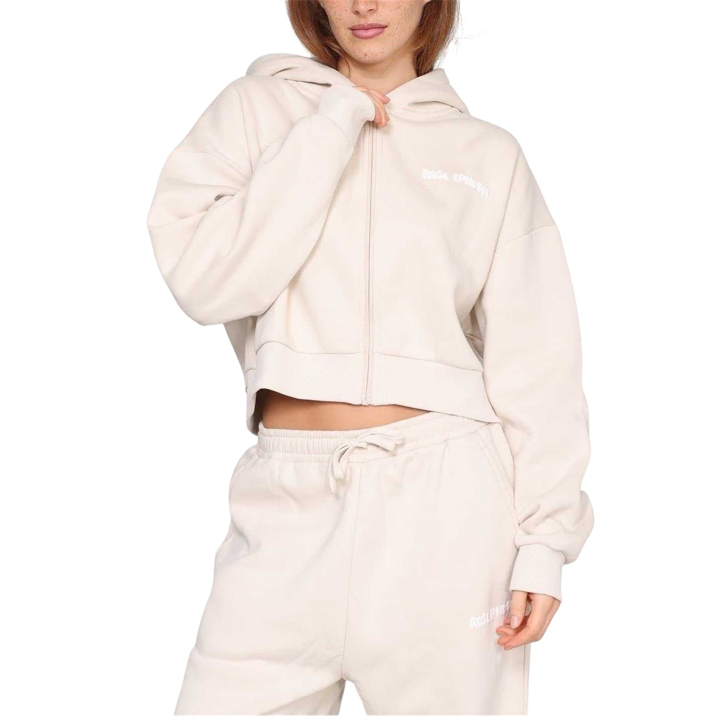 Summer Sand - Lifestyle - Rose London Womens-Ladies Graphic Print Crop Hoodie