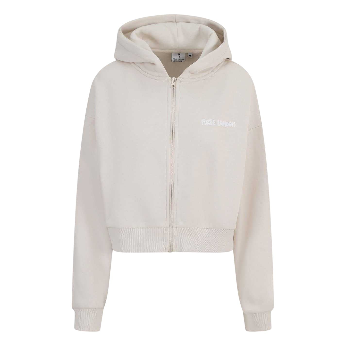 Summer Sand - Front - Rose London Womens-Ladies Graphic Print Crop Hoodie