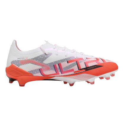 White-Red - Front - Puma Mens Ultra 5 Ultimate Firm Ground Football Boots