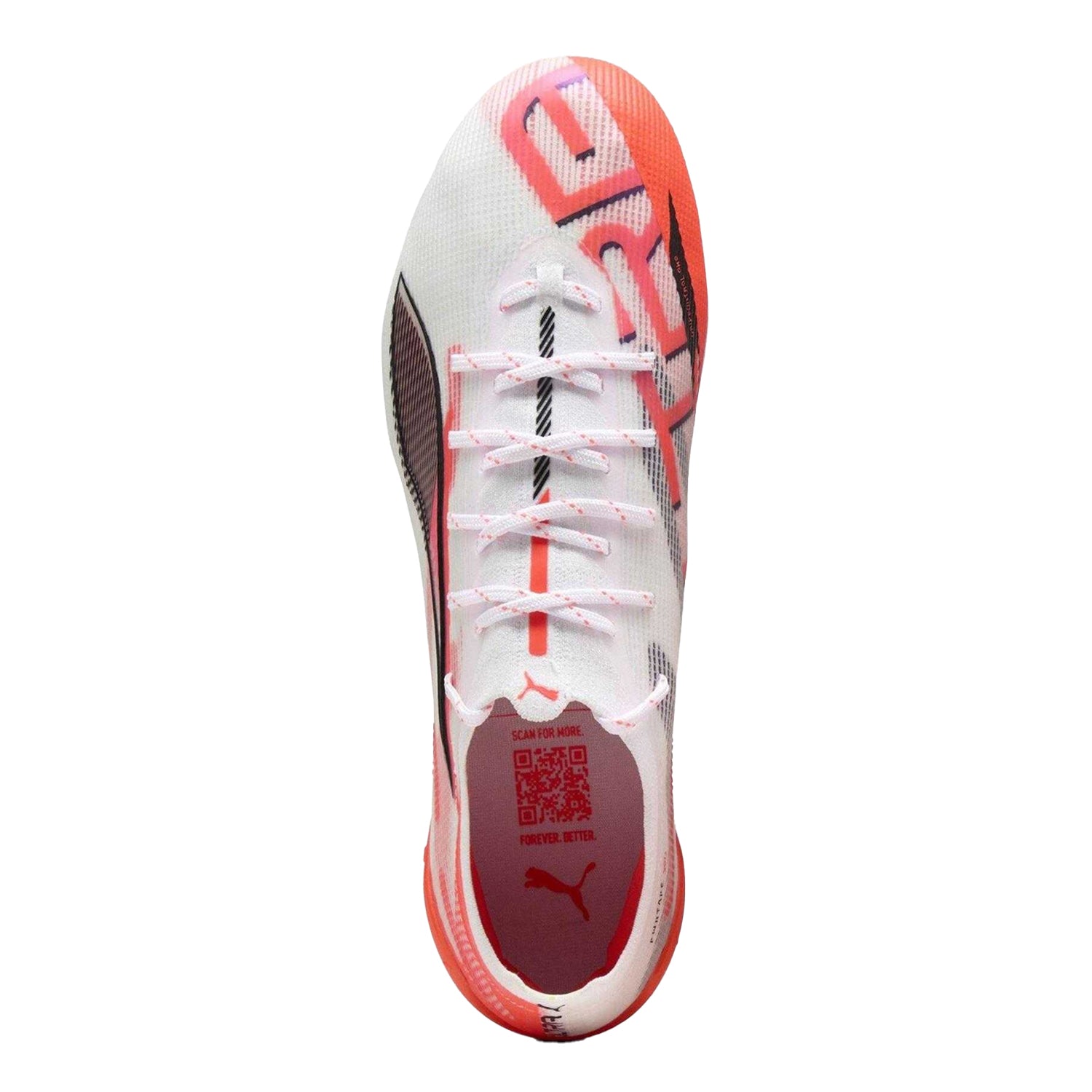 White-Red - Side - Puma Mens Ultra 5 Ultimate Firm Ground Football Boots