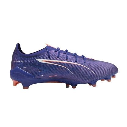 Purple-White-Orange - Front - Puma Mens Ultra 5 Ultimate Firm Ground Football Boots