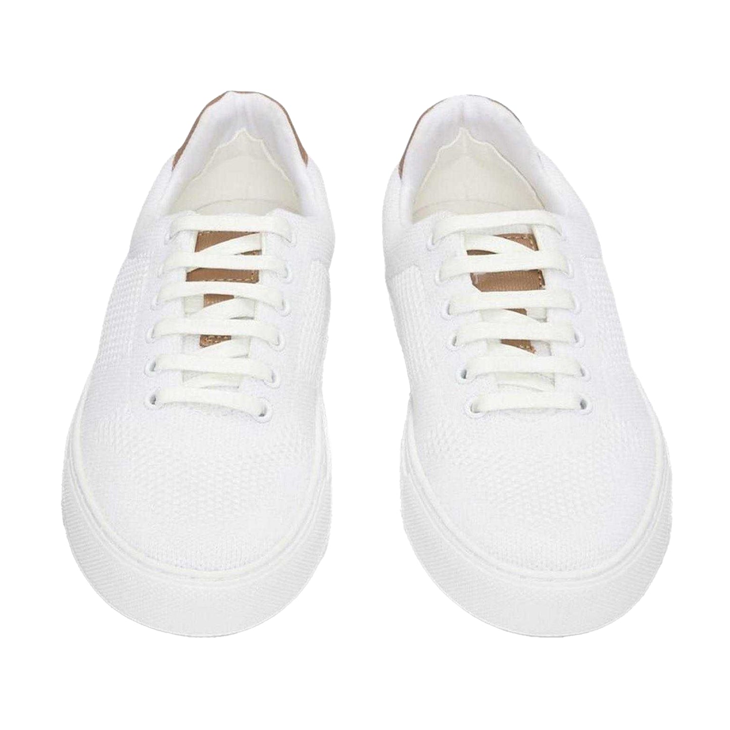 White - Lifestyle - Boss Womens-Ladies Katie Leather Trainers
