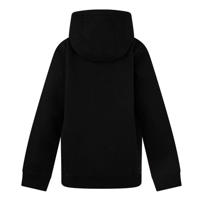 Black - Back - Jack Wills Childrens-Kids Jacquard Drawstring Hoodie