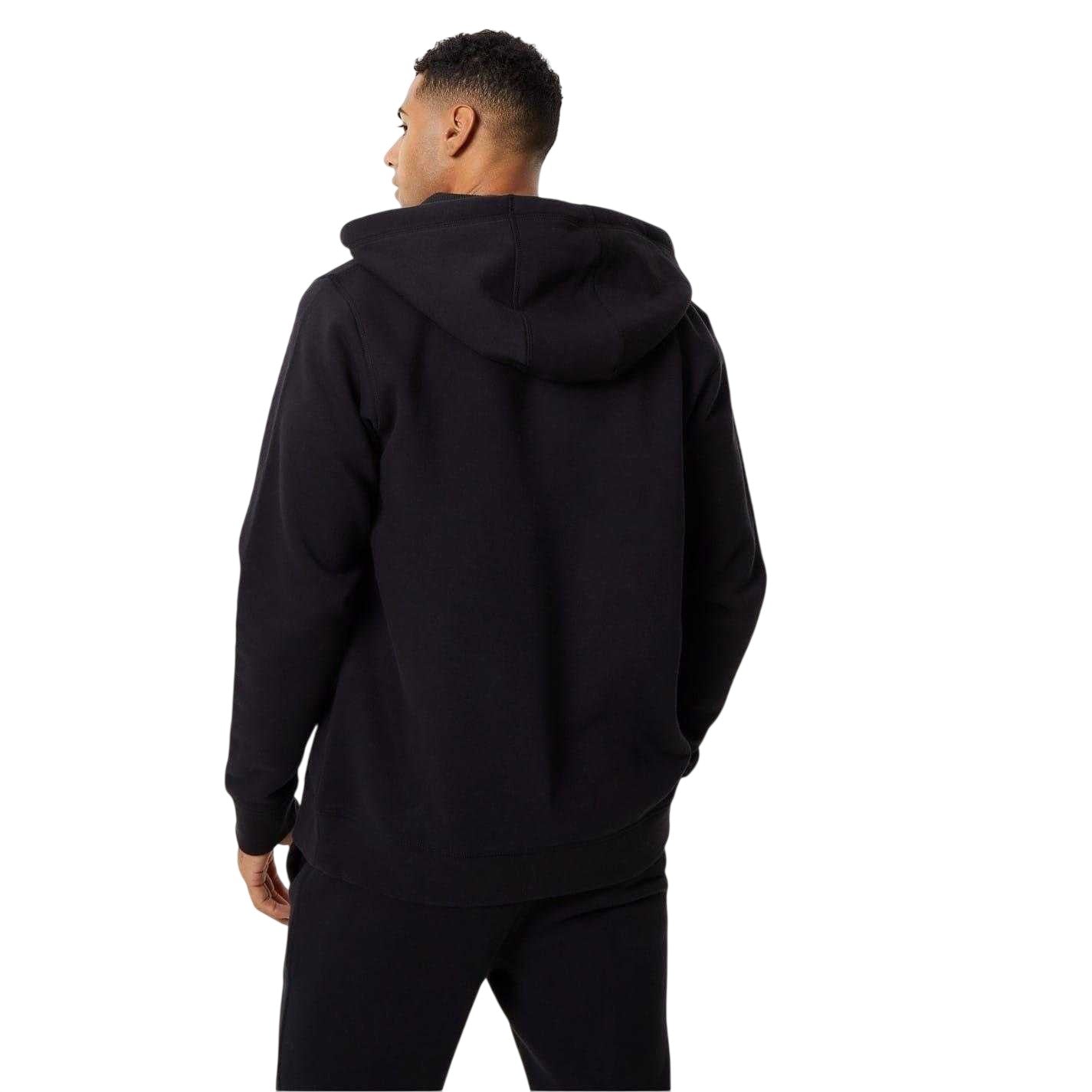 Black - Back - Jack Wills Mens Pinebrook Graphic Full Zip Hoodie