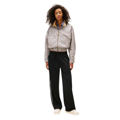 Black - Lifestyle - Tommy Jeans Womens-Ladies Archive Wide Leg Tracksuit Bottoms