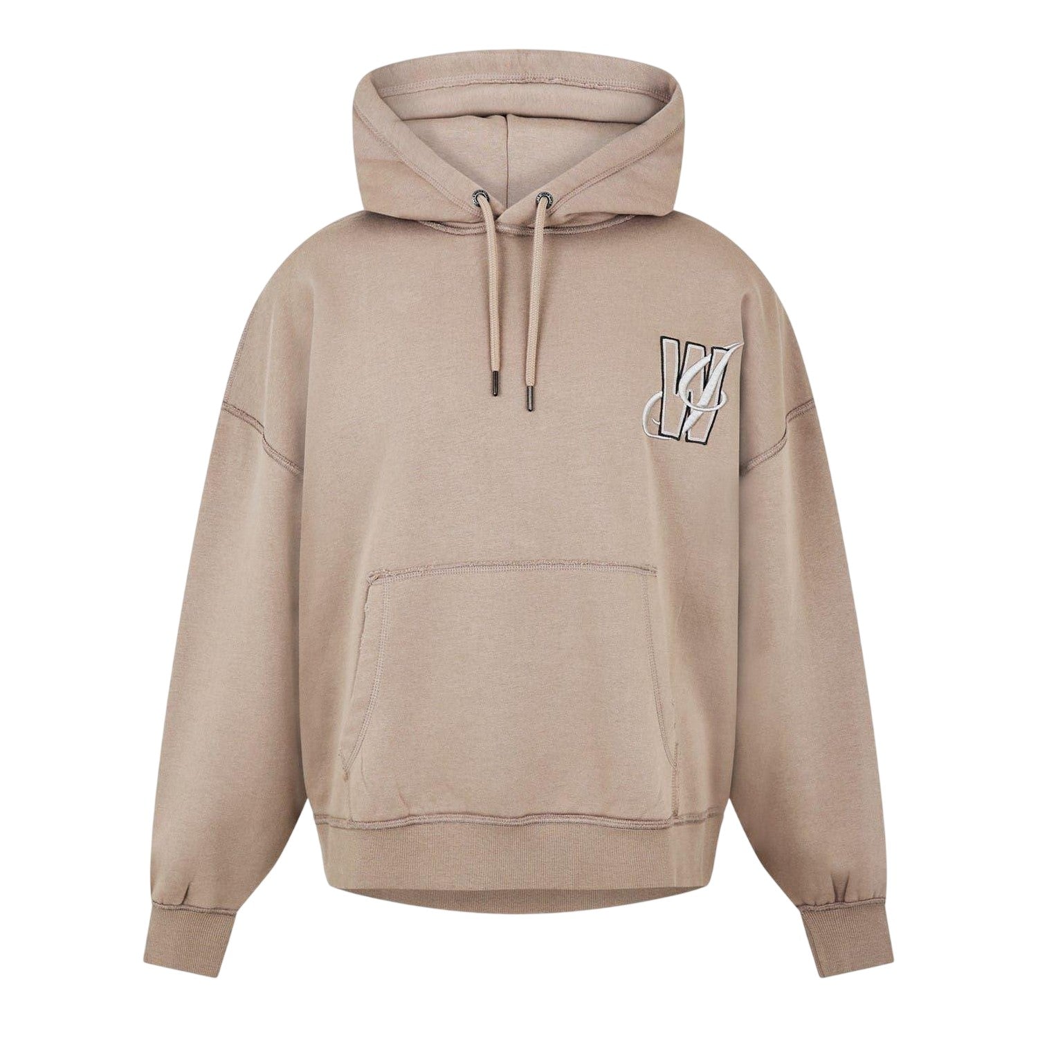 Moon Rock - Front - Jack Wills Mens Drop Shoulder Relaxed Fit Drawstring Hoodie