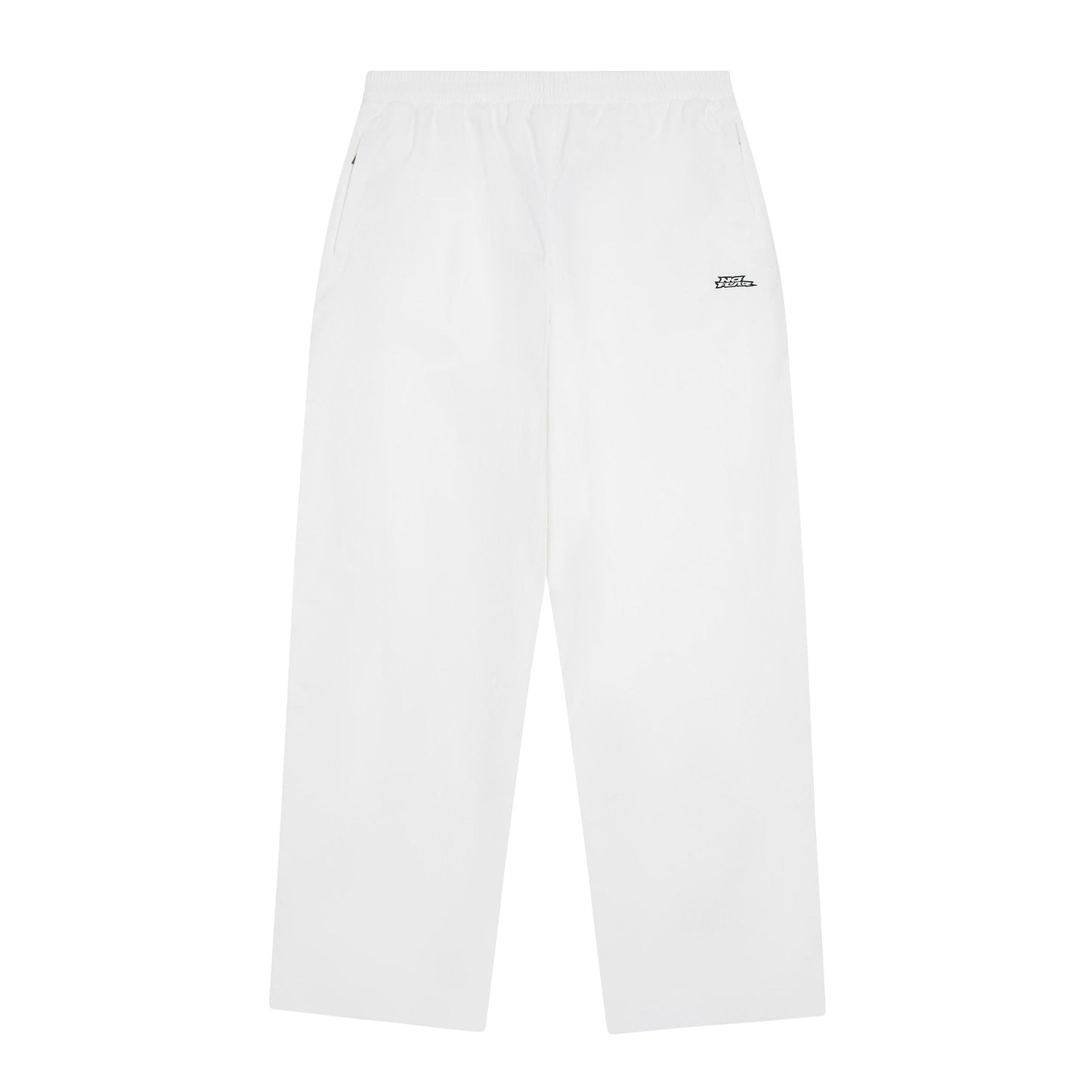 White - Front - No Fear Mens Wide Leg Tracksuit Bottoms