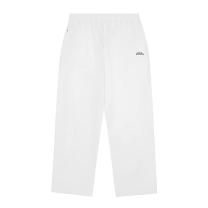 White - Front - No Fear Mens Wide Leg Tracksuit Bottoms