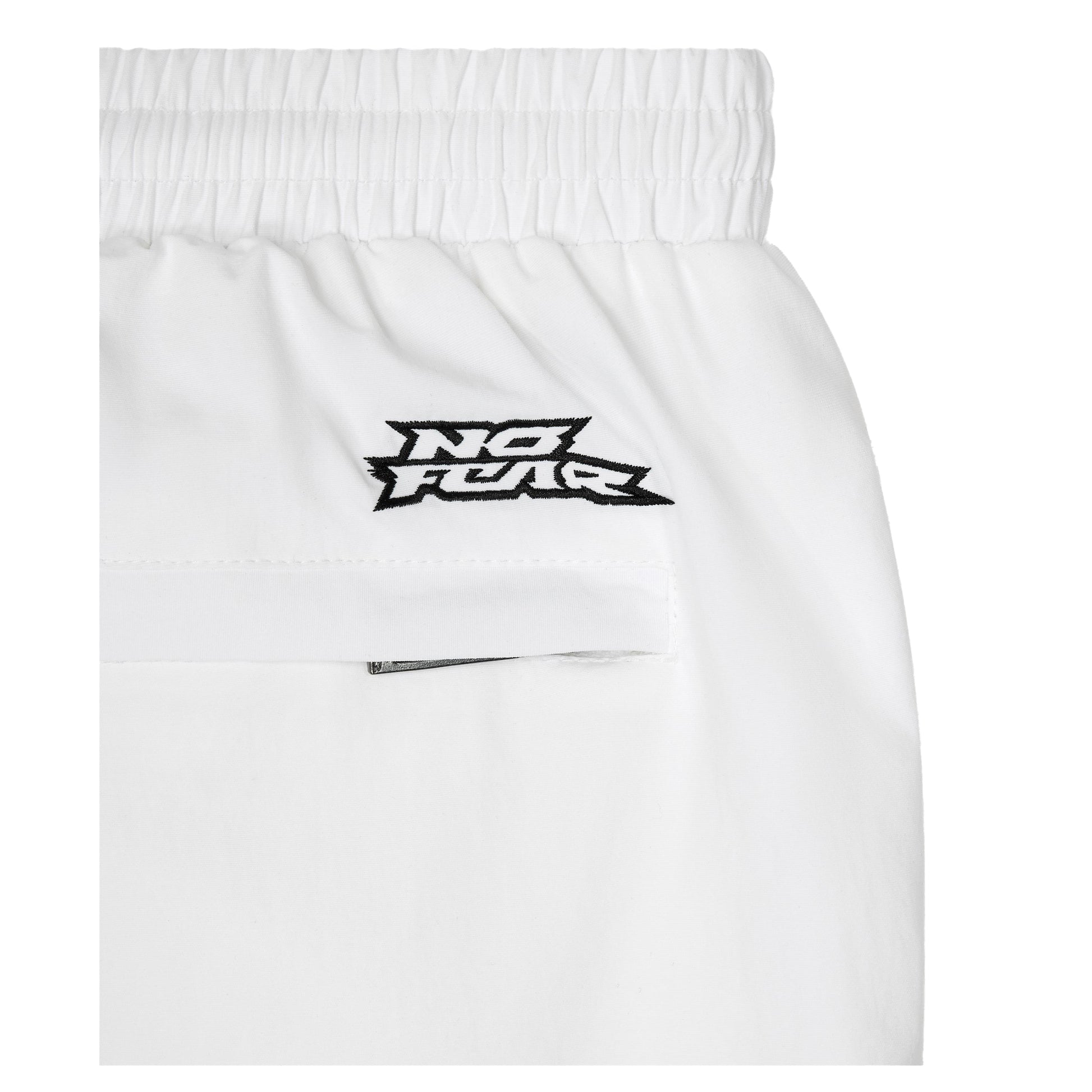 White - Lifestyle - No Fear Mens Wide Leg Tracksuit Bottoms