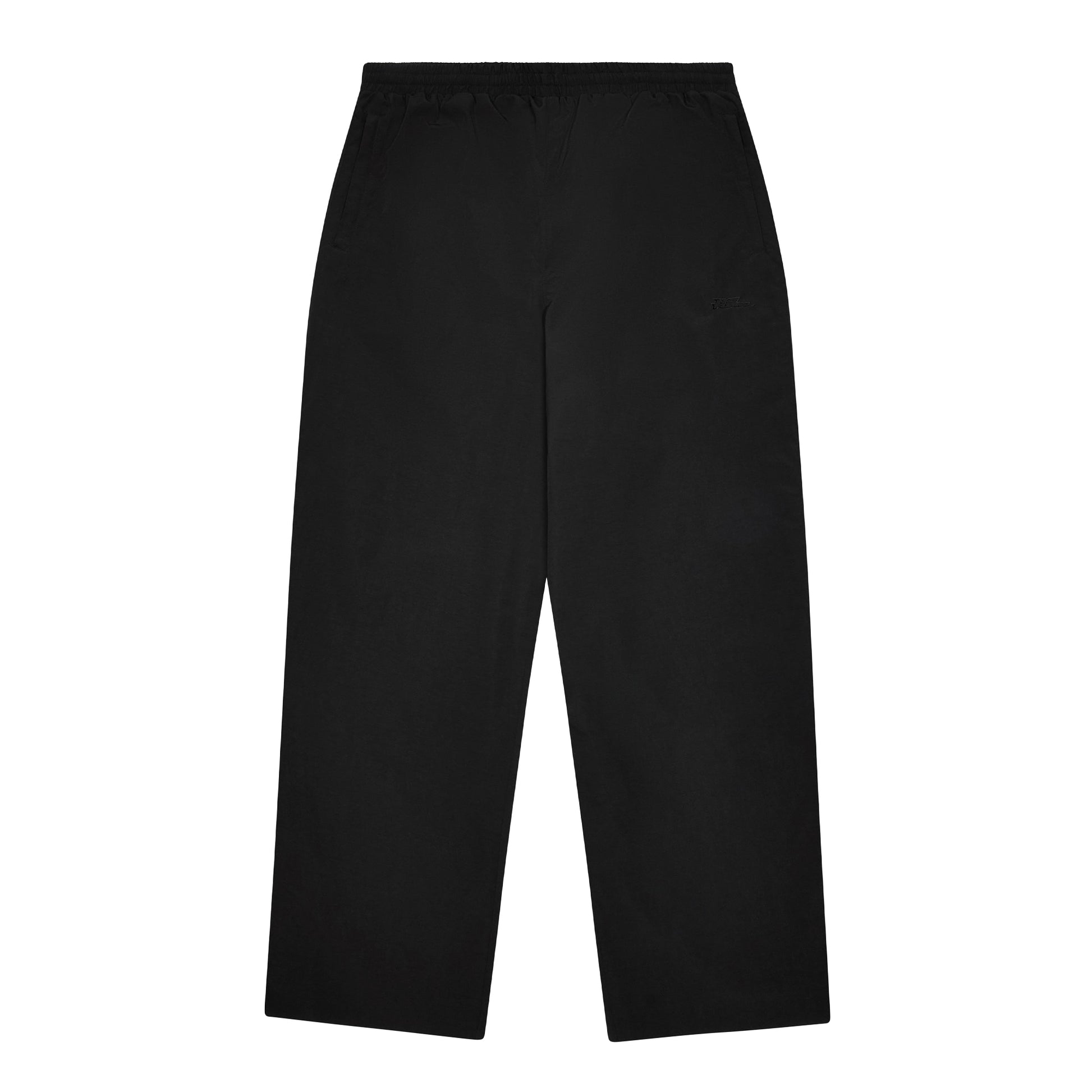 Black - Front - No Fear Mens Wide Leg Tracksuit Bottoms