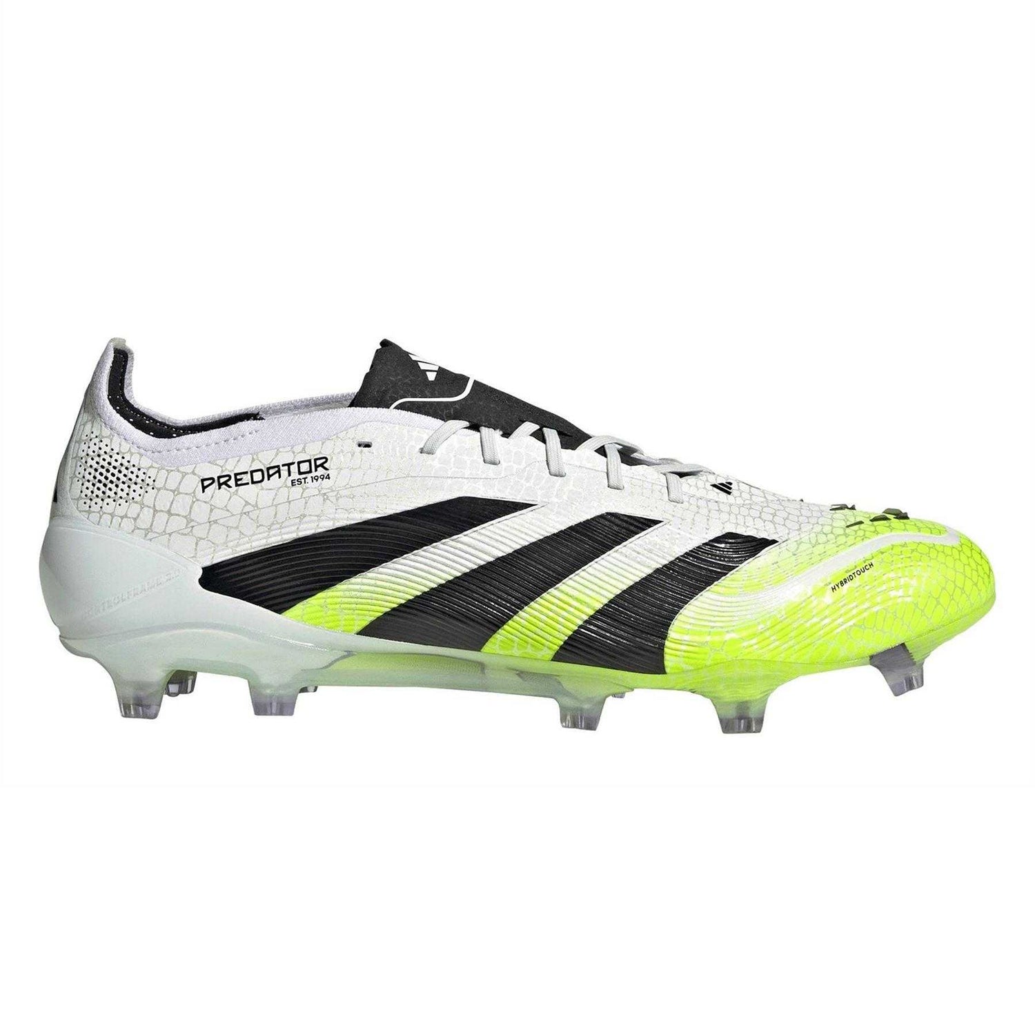 White-Lemon - Front - Predator Mens Predator Elite Firm Ground Football Boots