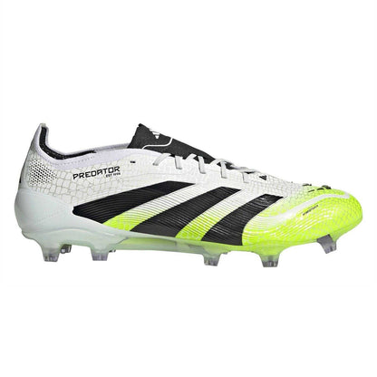 White-Lemon - Front - Predator Mens Predator Elite Firm Ground Football Boots