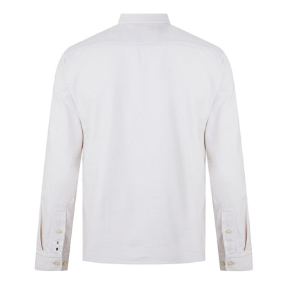 White - Back - Boss Mens C-Roan-Kent-C4 Long-Sleeved Shirt