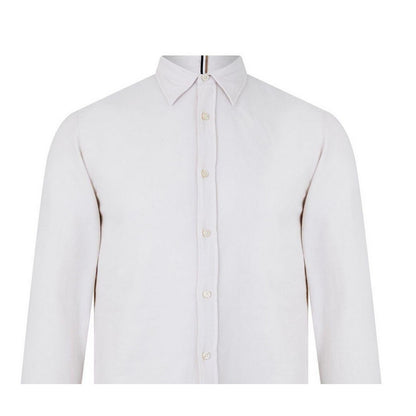 White - Side - Boss Mens C-Roan-Kent-C4 Long-Sleeved Shirt