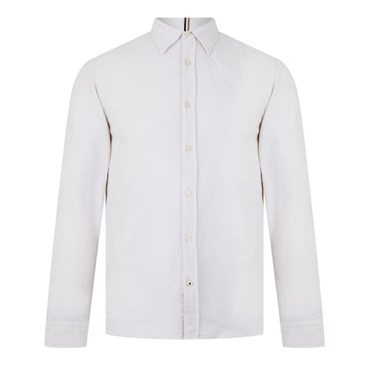 White - Front - Boss Mens C-Roan-Kent-C4 Long-Sleeved Shirt