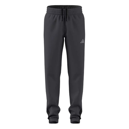 Grey - Front - Adidas Childrens-Kids Clima Tracksuit Bottoms
