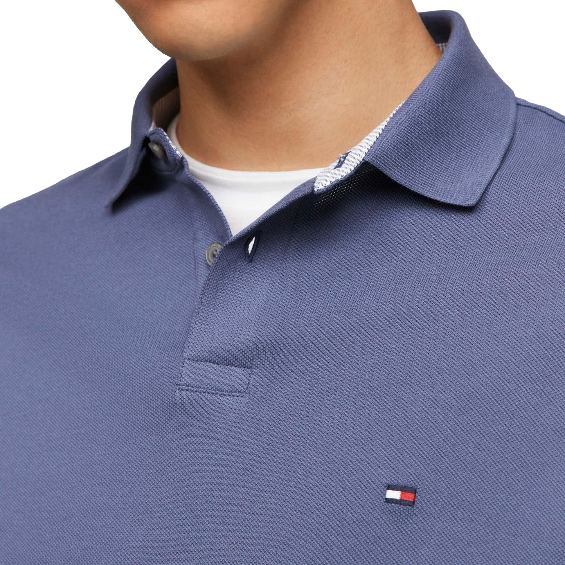Blue - Side - Tommy Hilfiger Mens 1985 Regular Polo Shirt