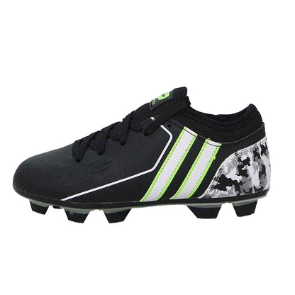 Blue - Back - Patrick Childrens-Kids Camo Lace Up Football Boots