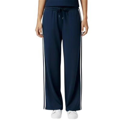 Navy - Side - Jack Wills Womens-Ladies Wide Leg Tracksuit Bottoms