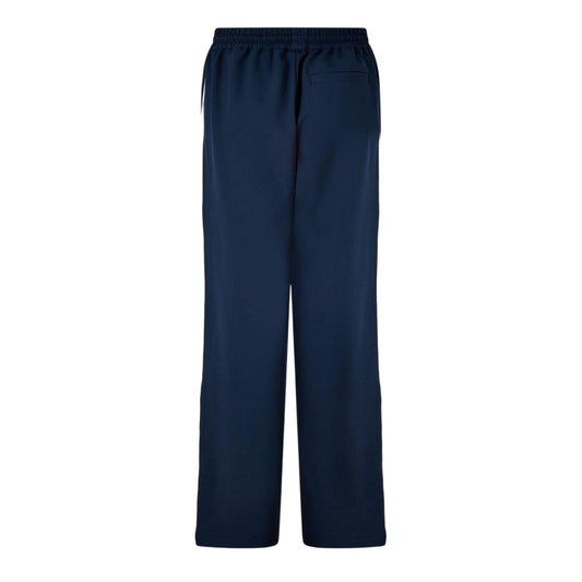 Navy - Front - Jack Wills Womens-Ladies Wide Leg Tracksuit Bottoms