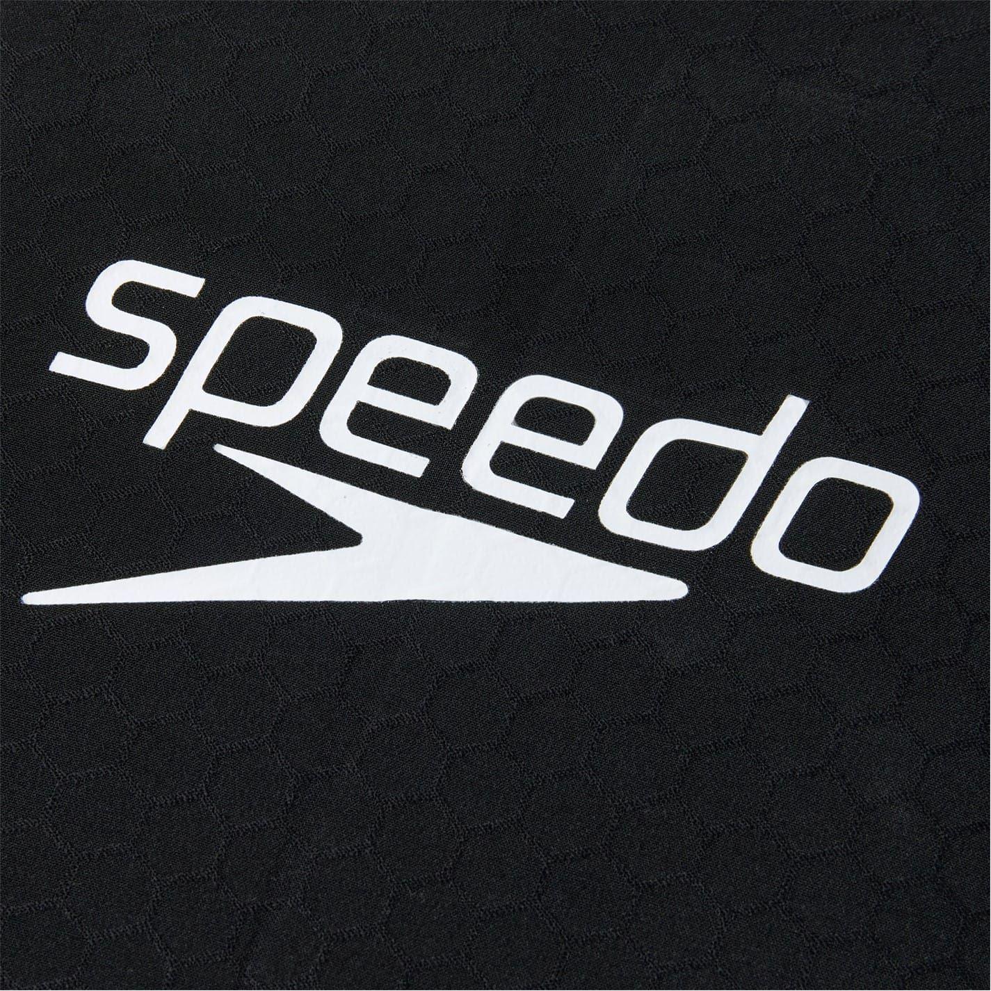 Black - Side - Speedo Womens-Ladies Textured Swimwear