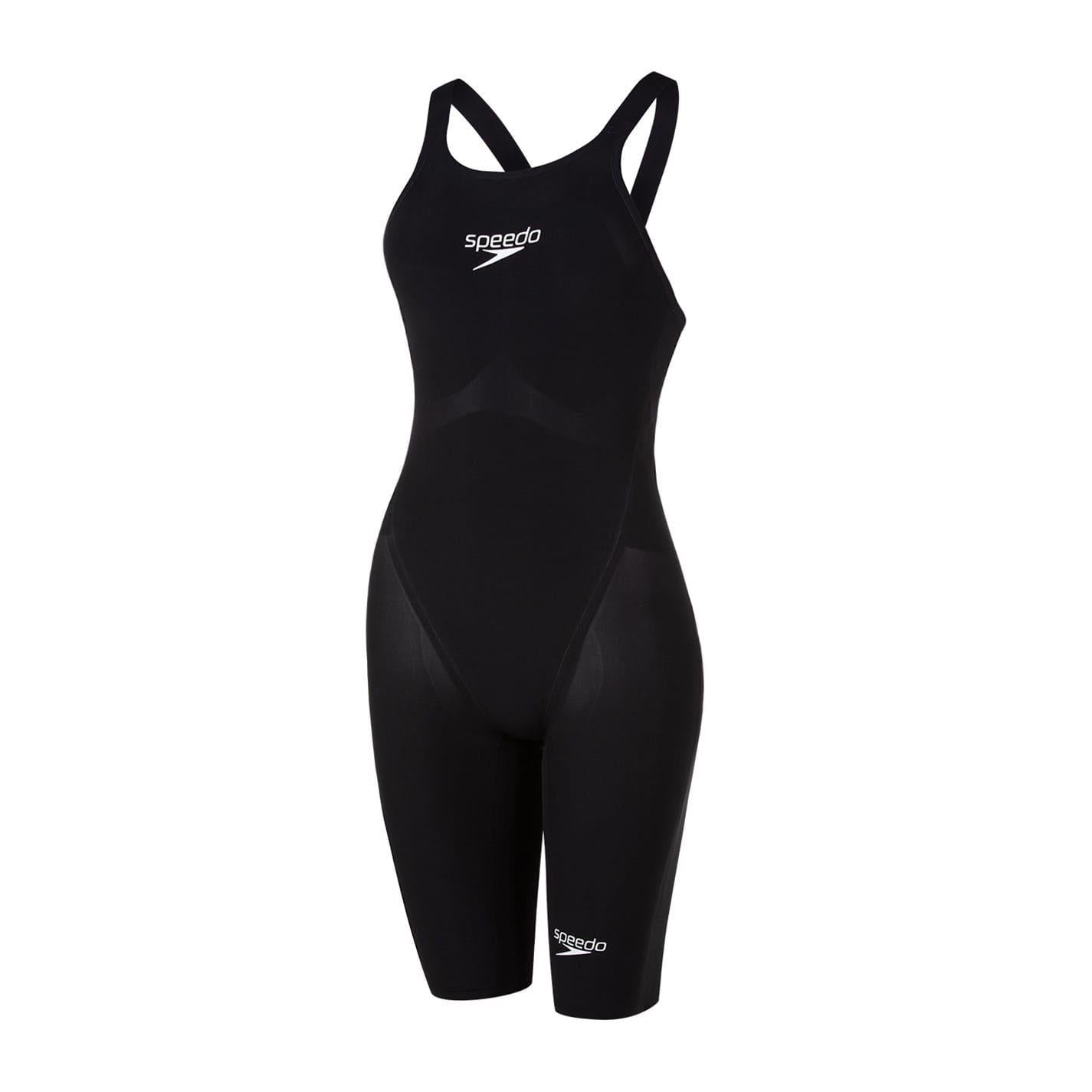 Black - Front - Speedo Womens-Ladies Textured Swimwear