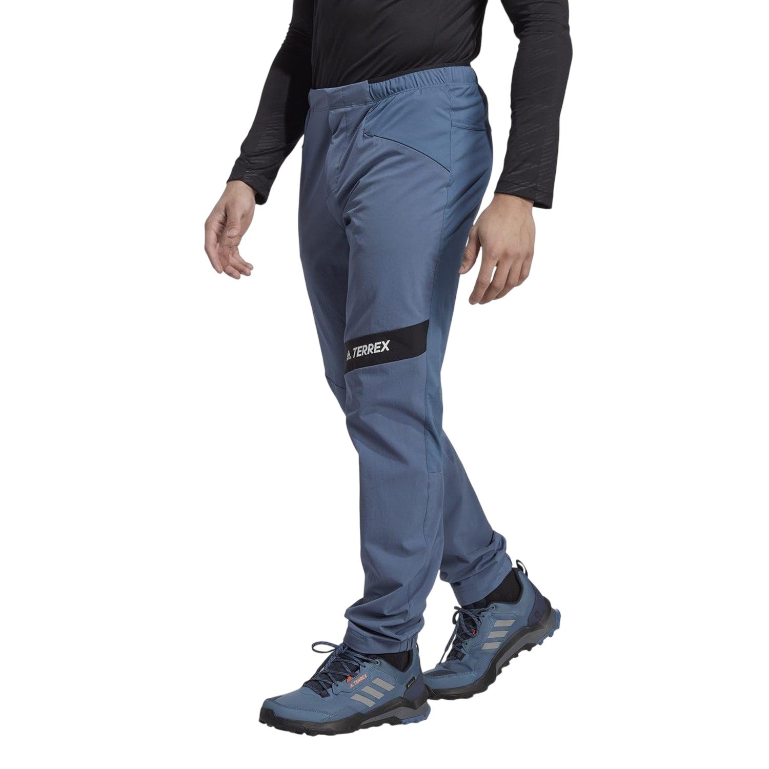 Blue - Lifestyle - Adidas Womens-Ladies Terrex Hiking Tracksuit Bottoms